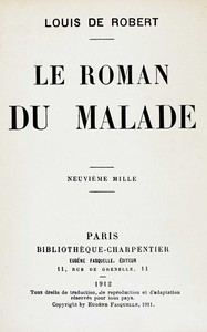 Cover of Le roman du malade