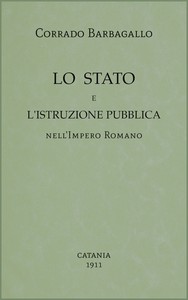 Cover of Lo Stato e l'istruzione pubblica nell'Impero Romano
