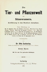 Cover of Die Tier- und Pflanzenwelt des Süsswassers. Erster Band.