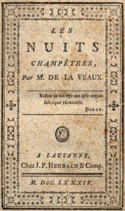 Cover of Les nuits champêtres