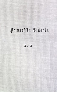 Cover of Prinzessin Sidonie (Band 3/3)