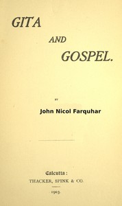 Cover of Gita and gospel