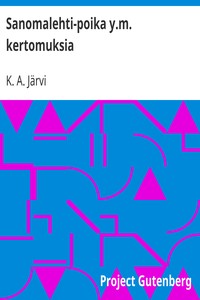 Sanomalehti-poika y.m. kertomuksia