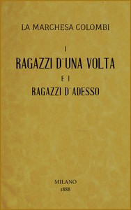 Cover of I ragazzi d'una volta e i ragazzi d'adesso