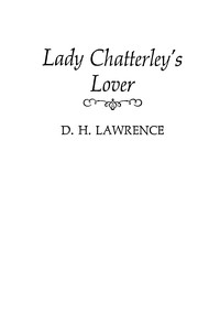 Cover of Lady Chatterley's lover