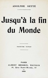 Cover of Jusqu'à la fin du monde