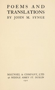 Cover of Poems and translations