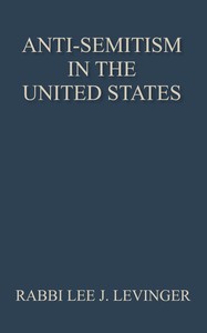 Cover of Anti-Semitism in the United States