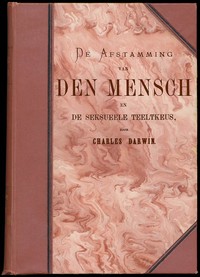 Cover of De afstamming van den mensch en de seksueele teeltkeus, deel 2 (van 2)