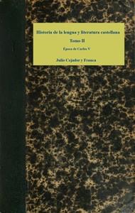 Cover of Historia de la lengua y literatura castellana, Tomo 2