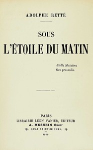 Cover of Sous l'Étoile du Matin