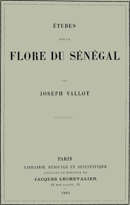 Cover of Études sur la flore du Sénégal