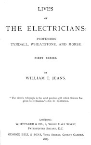 Cover of Lives of the electricians