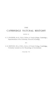 Cover of The Cambridge natural history, Vol. 07 (of 10)