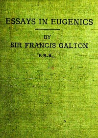 Cover of Essays in eugenics