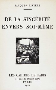 Cover of De la sincérité envers soi-même