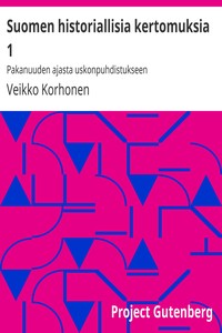 Cover of Suomen historiallisia kertomuksia 1
