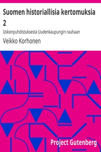 Cover of Suomen historiallisia kertomuksia 2