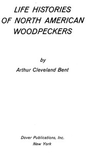 Cover of Life histories of North American woodpeckers