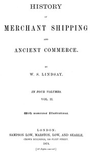Cover of History of merchant shipping and ancient commerce, Volume 2 (of 4)