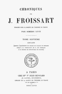 Cover of Chroniques de J. Froissart, tome 07/13