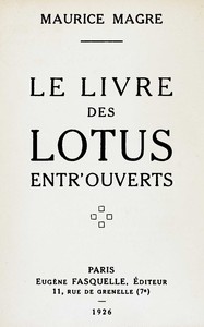Cover of Le livre des lotus entr'ouverts