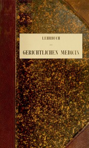 Cover of Lehrbuch der Gerichtlichen Medicin