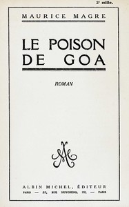 Cover of Le poison de Goa : roman