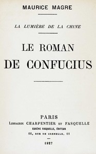 Le roman de Confucius