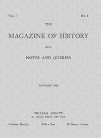 Cover of The magazine of history with notes and queries (Vol. I, No. 1, January 1905)