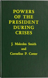 Cover of Powers of the President during crises