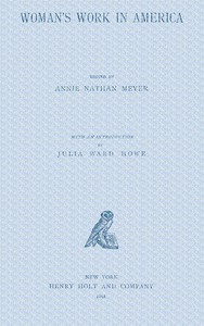Cover of Woman's work in America