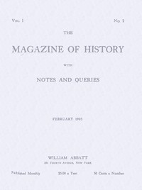 Cover of The magazine of history with notes and queries (Vol. I, No. 2)
