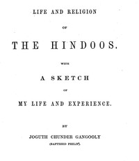 Cover of Life and religion of the Hindoos.
