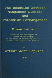 Cover of The reaction between manganese dioxide and potassium permanganate