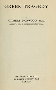 Cover of Greek tragedy