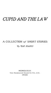 Cover of Cupid and the law