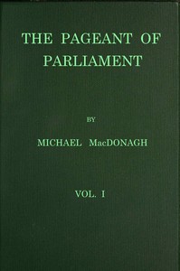 Cover of The pageant of Parliament, vol. 1 of 2