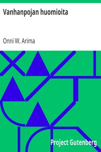 Cover of Vanhanpojan huomioita