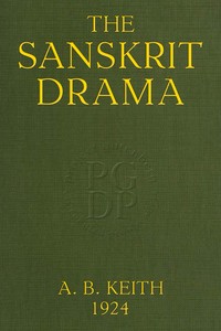 Cover of The Sanskrit drama