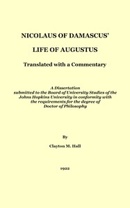 Cover of Nicolaus of Damascus' life of Augustus