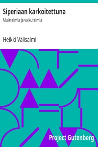 Cover of Siperiaan karkoitettuna