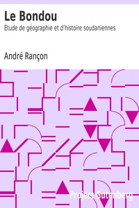 Cover of Le Bondou: étude de géographie et d'histoire soudaniennes