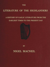 Cover of The literature of the Highlanders