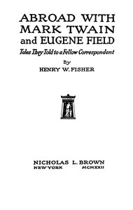 Cover of Abroad with Mark Twain and Eugene Field