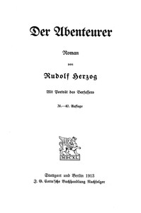 Der Abenteurer : $ Roman
