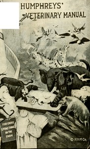 Cover of Manual of veterinary homeopathy