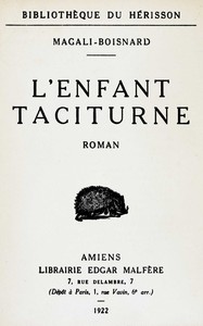 L'enfant taciturne
