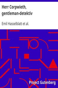 Cover of Herr Corpwieth, gentleman-detektiv