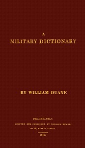 Cover of A military dictionary